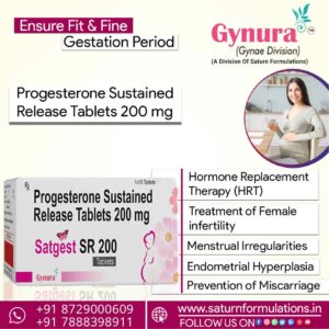 Progesterone Sustained Release Tablets | Satgest SR 200