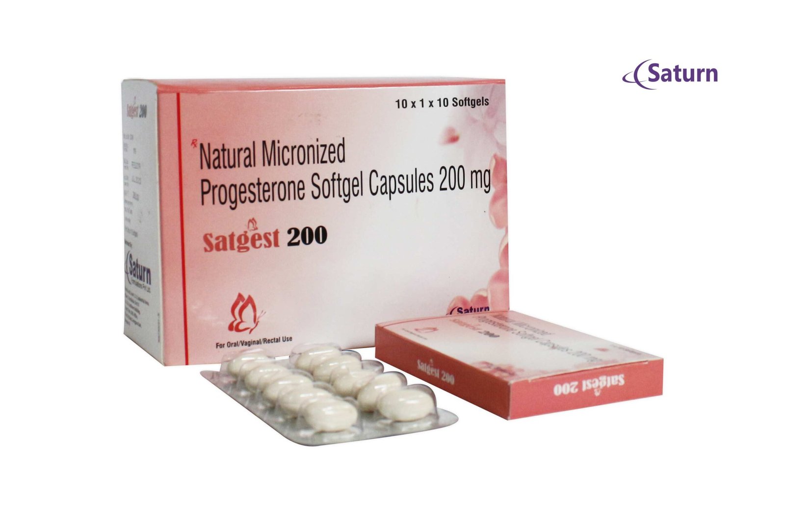 Natural Micronized Progesterone Softgel Capsules 200 mg | Satgest 200