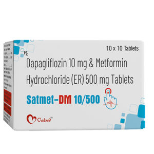 Dapagliflozin 10mg Metformin Hydrochloride (ER) 500mg Tablets | Satmet DM 10/500