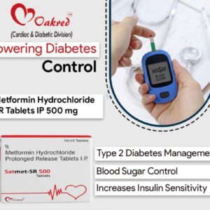 Metformin Hydrochloride Tablets IP 500mg | Satmet-SR 500