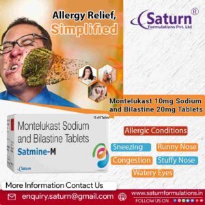 Montelukast Sodium Bilastine Tablets | Satmine-M