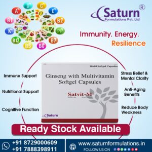 Antioxidants Ginseng Multivitamin Multimineral Softgel Capsules | Satvit-M