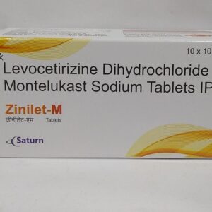 Levocetirizine Dihydrochloride & Montelukast Sodium Tablets IP | Zinilet-M