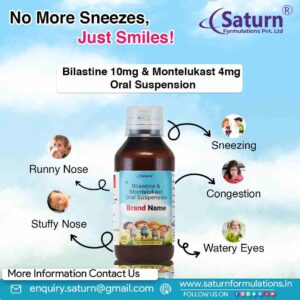 Bilastine Montelukast Oral Suspension | Satmine-M