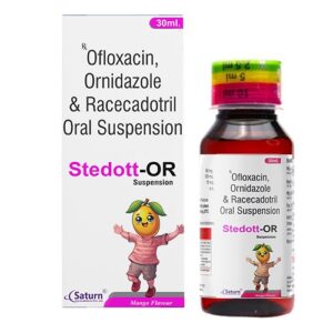 Ofloxacin Ornidazole Racecadotril Oral Suspension | Stedott-OR