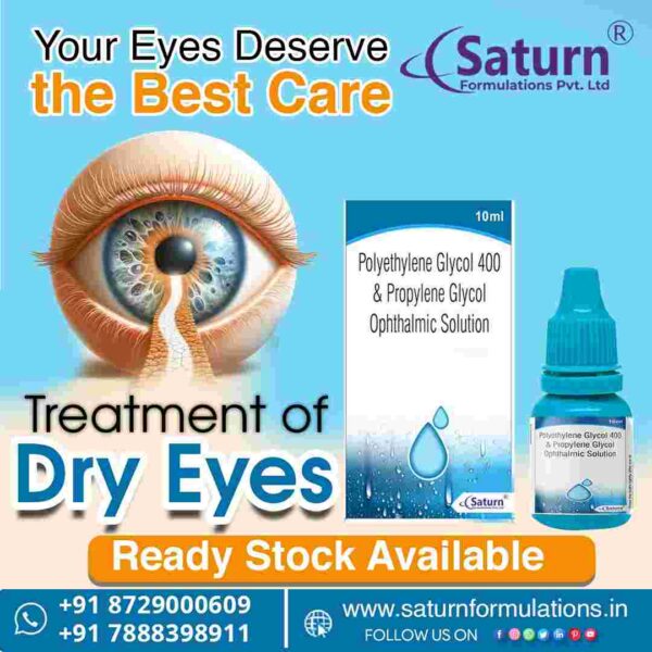 Polyethylene Glycol and Propylene Glycol Eye Drops | Satlipa