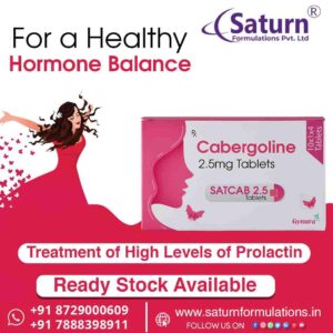 Cabergoline 2.5 Mg Tablet | Satcab 2.5