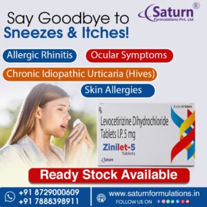Levocetirizine Dihydrochloride Tablets 5 Mg | Zinilet-5
