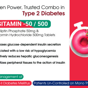 Sitagliptin Phosphate Metformin Hydrochloride Tablets | Sitamin 50/500