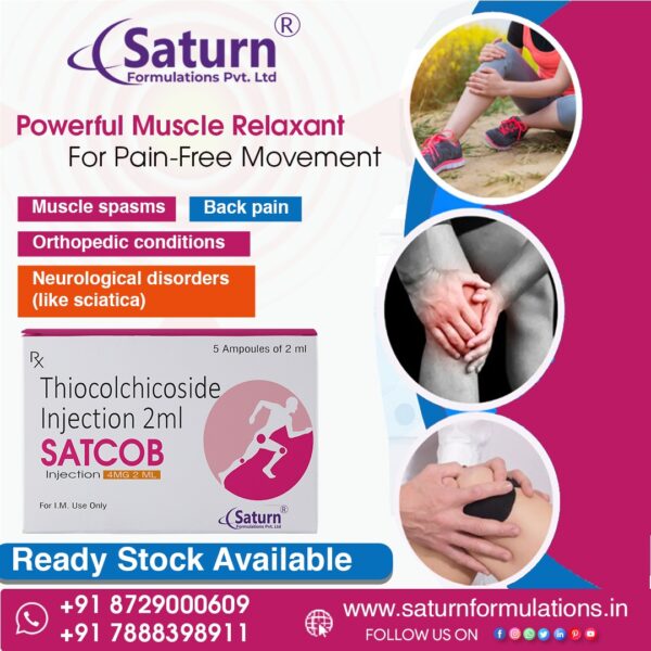 Thiocolchicoside Injection 4mg/2ml | Satcob