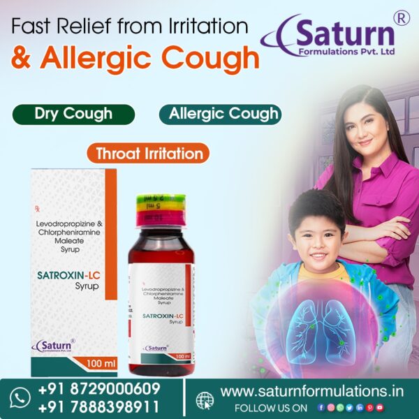 Levodropropizine And Chlorpheniramine Maleate Syrup | Satroxin LC