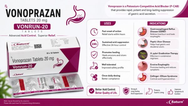 Vonoprazan 20 Mg Tablet | Satfiz-20