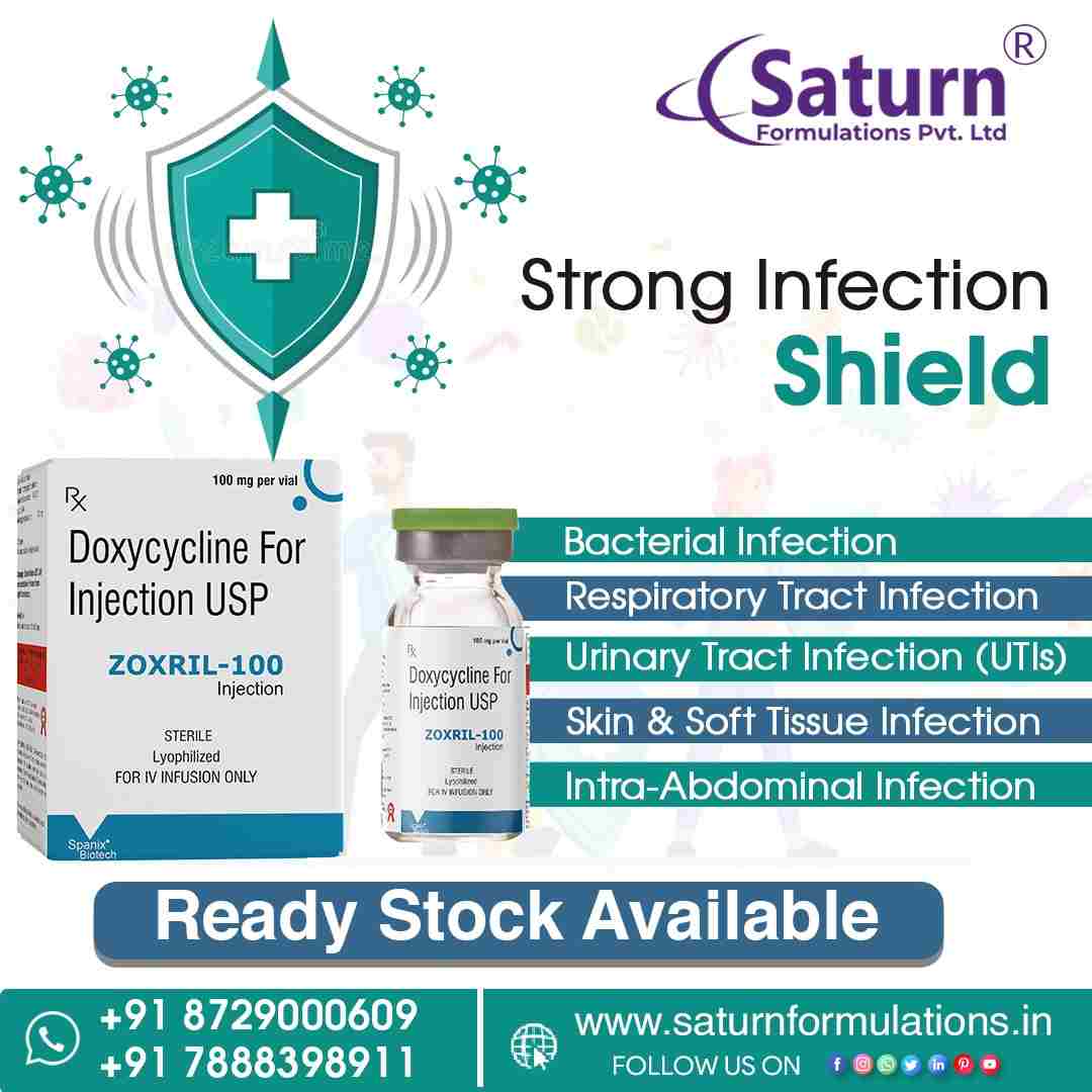 Injectable Range Best Doxycycline For Injection | Zoxril-100