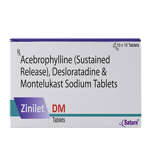 Acebrophylline Desloratadine and Montelukast Sodium Tablets | Zinilet DM