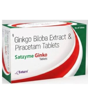 Ginkgo Biloba Piracetam Tablets | Satzyme Ginkgo