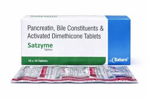 Pancreatin and Activated Dimethicone Tablets | Satzyme