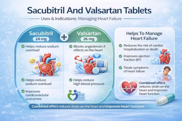 Sacubitril 24Mg And Valsartan 26Mg Tablets | Silival-50