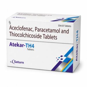 Aceclofenac Paracetamol And Thiocolchicoside Tablets | Atekar-TH 4