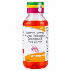 Terbutaline Sulphate Ambroxol Hydrochloride Guaiphenesin Menthol Syrup | Satroxin AM Terbutaline Sulphate Ambroxol Hydrochloride Guaiphenesin Menthol Syrup | Satroxin AM
