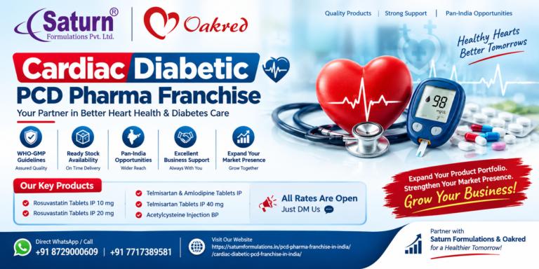 Cardiac Diabetic PCD Pharma Franchise - Saturn Formulations