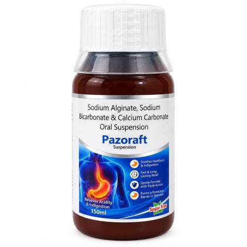 Sodium Alginate Sodium Bicarbonate Calcium Carbonate Oral Suspension | Pazoraft