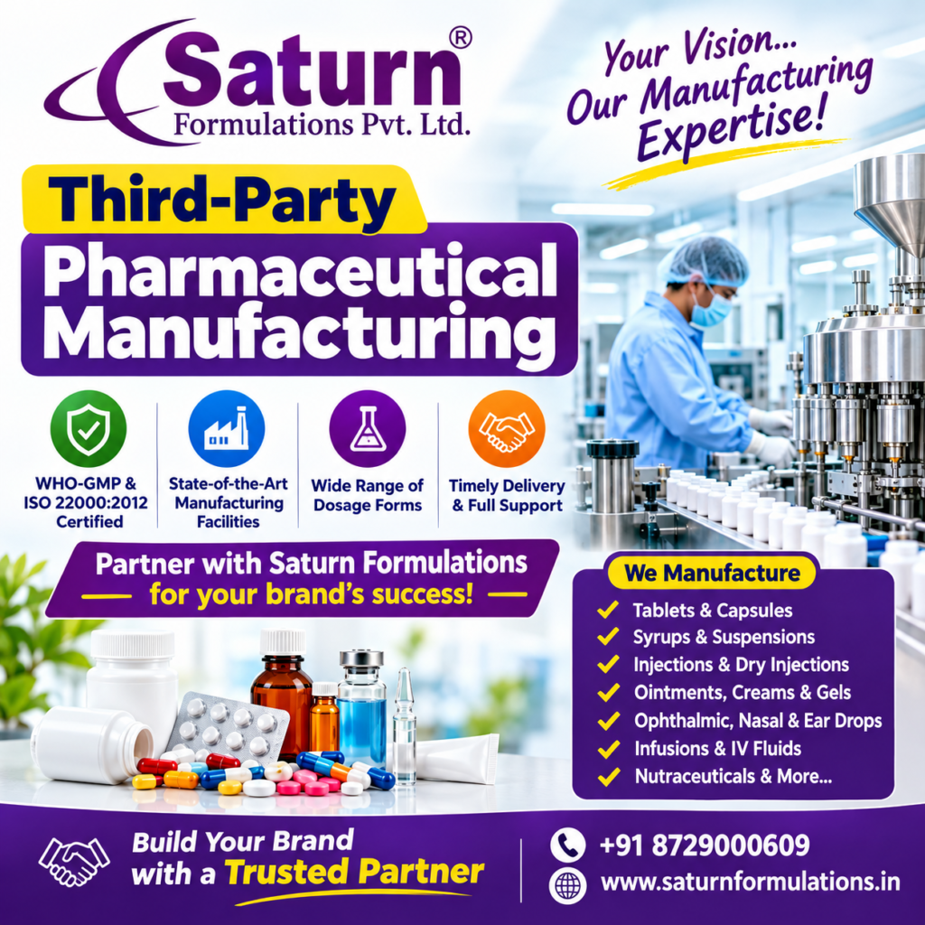 Third Party Manufacturing | Saturn Formulations